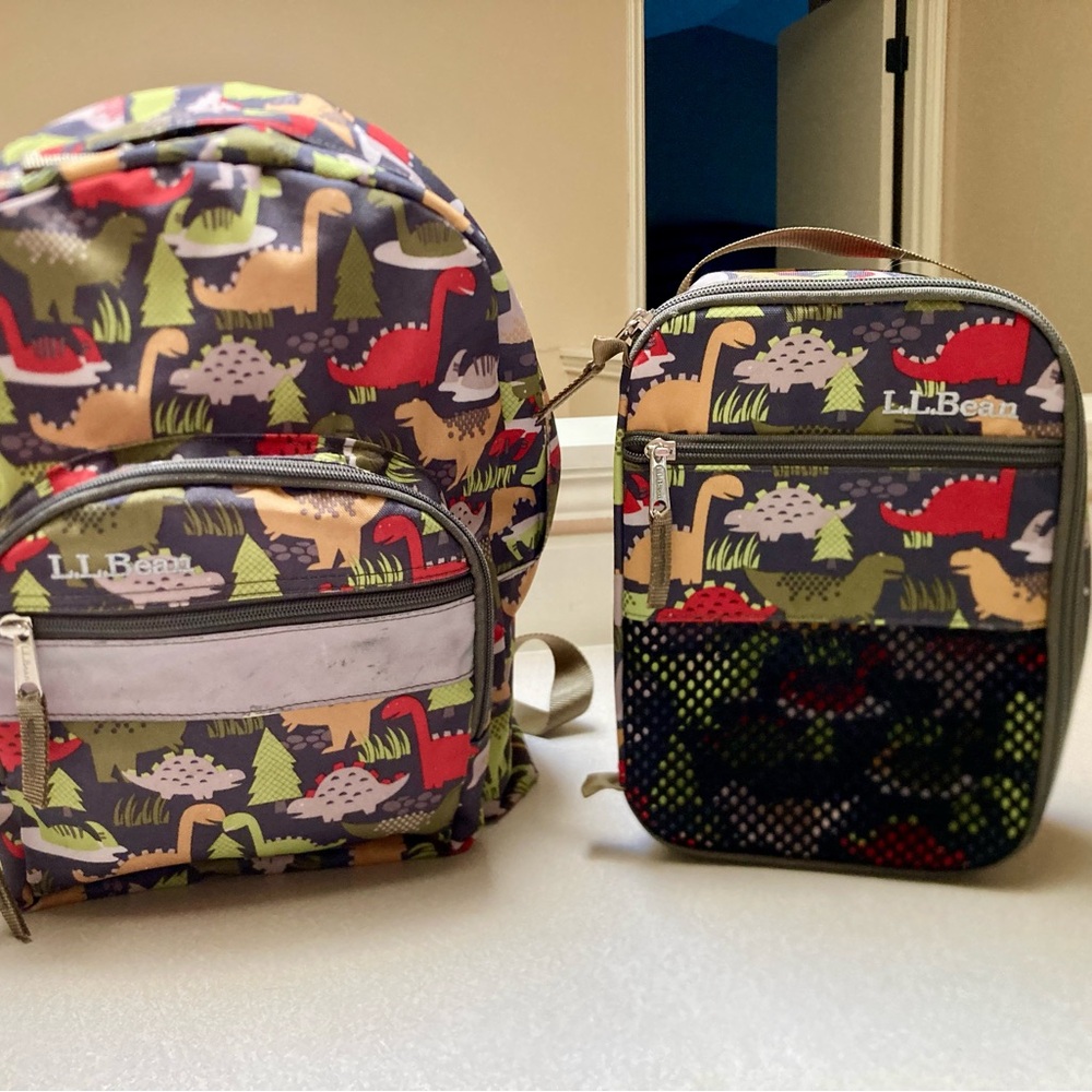 L.L. Bean Kids 17L Junior Original Backpack and Lunchbox